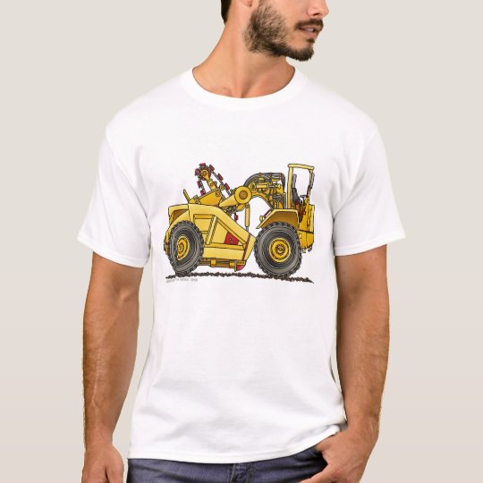 Earth Mover Pan Scraper Construction Apparel T-Shirt