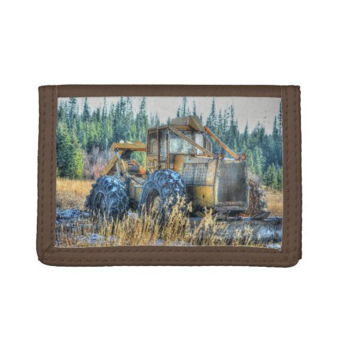 Earth Moving Dozer for Drivers  Farm_workers Tri_fold Wallet