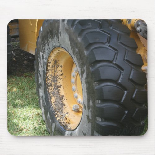 Earth Moving Equipment Tire Mouse Pad