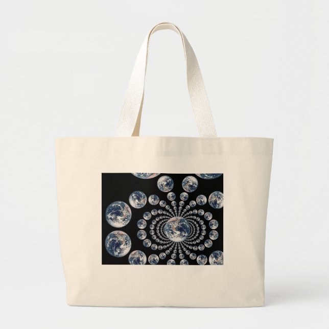 EARTH Multi Visual Echo Large Tote Bag (Front)