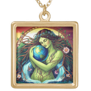 Earth Nature Goddess Necklace
