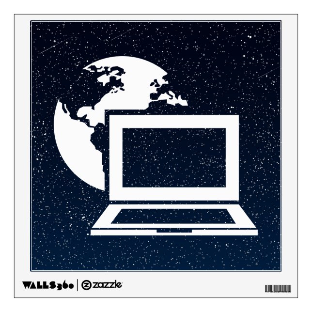 Earth Networks Minimal Wall Sticker (Front)