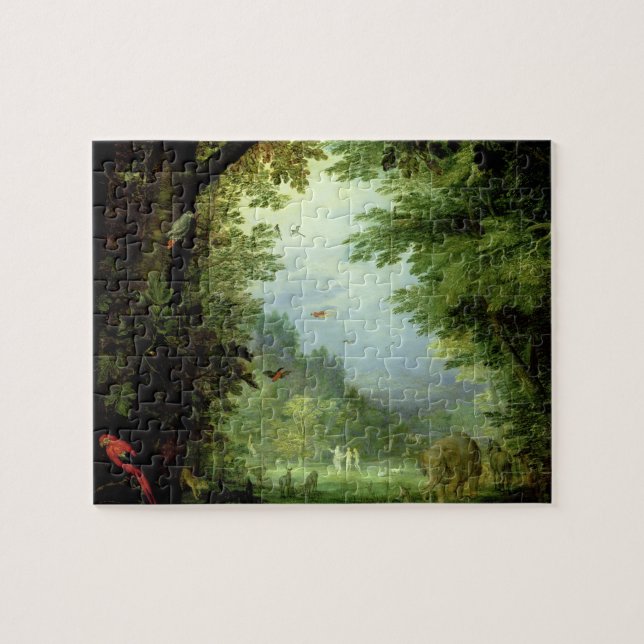 Earth or The Earthly Paradise, detail of Adam and Jigsaw Puzzle (Horizontal)