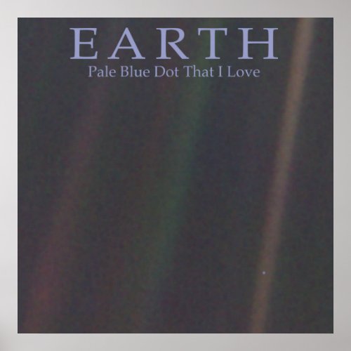 EARTH PALE BLUE DOT POSTER