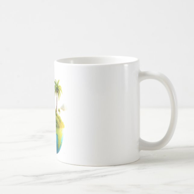 Earth palmtrees Mug (Right)