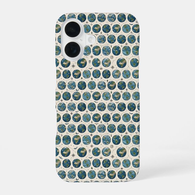 Earth Pattern iPhone Case (Back)