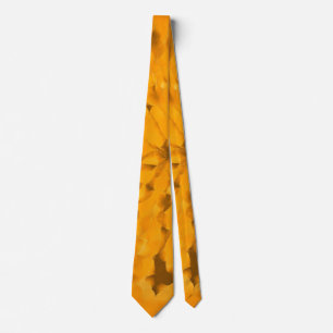 Earth Pattern Warm Colors Yellow Orange Gold Neck Tie