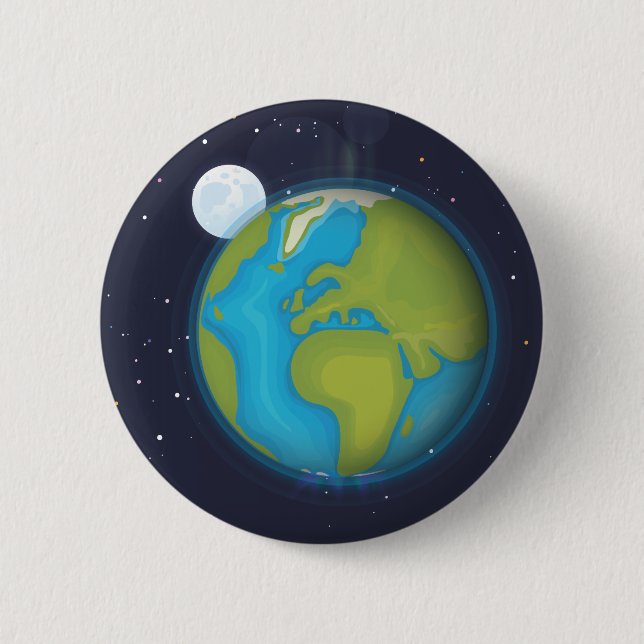 Earth Pinback Button (Front)