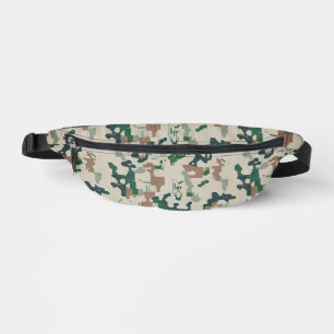 Earth Pixel Woodland  Fanny Pack