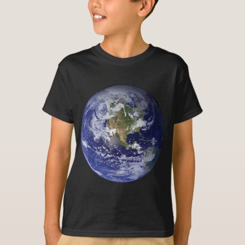 Earth Planet Flat Earth North America Globe Space  T_Shirt