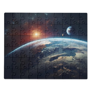 Earth planet from the space jigsaw puzzle