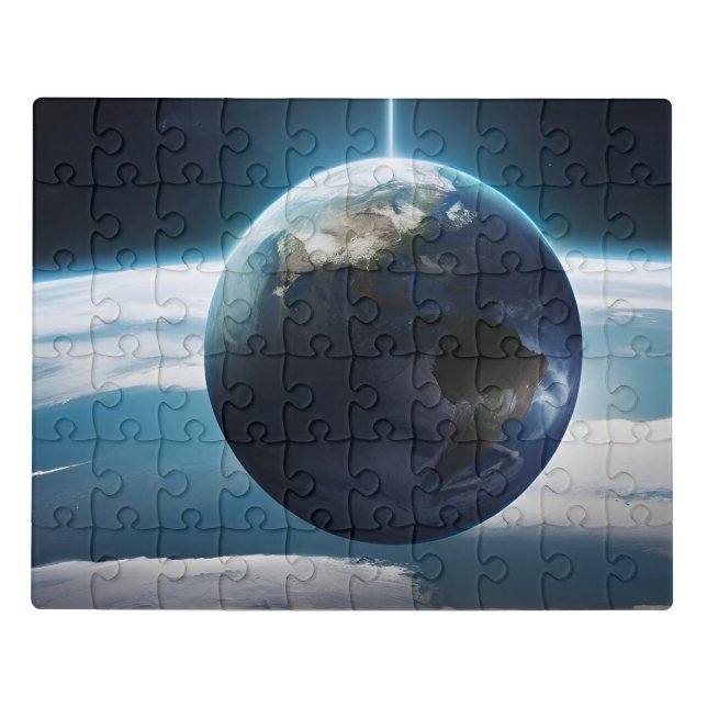 Earth planet from the space jigsaw puzzle (Puzzle Horizontal)