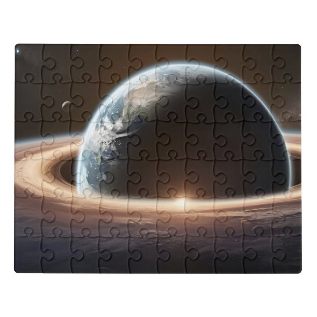 Earth planet from the space jigsaw puzzle (Puzzle Horizontal)