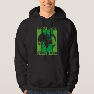 Earth Planet Safe Globe Vegan Vegetarian Mother Be Hoodie