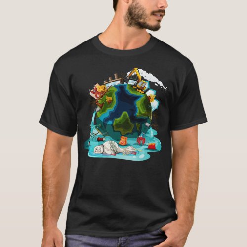 Earth Pollution T_Shirt