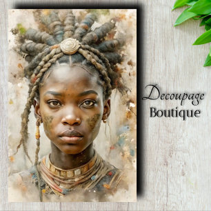 Earth Princess Decoupage Tissue Paper