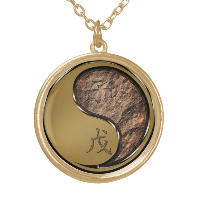 Earth Rat Gold Plated Necklace (Front)