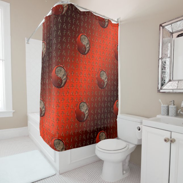 Earth Rat Shower Curtain (In Situ)