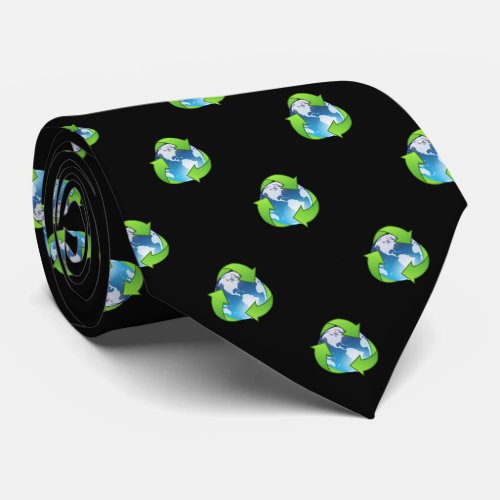 Earth Recycle Environment Tie