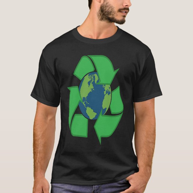Earth Recycle Symbol  1 T-Shirt (Front)