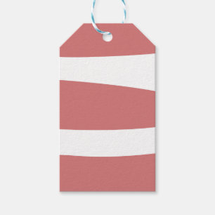 Earth Red and White Abstract  Gift Tags