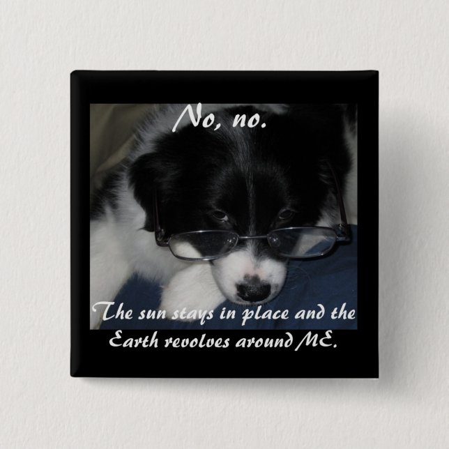 "Earth Revolves Around ME" Button (Front)