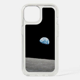 Earth Rising Above The Lunar Horizon. iPhone 15 Case