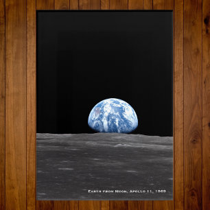 Earth Rising Over Moon, Apollo 11, 1969 Acrylic Print