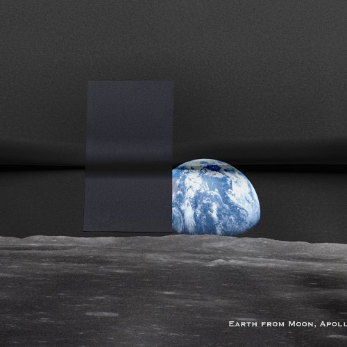 Earth Rising Over Moon Apollo 11 1969 Decoupage Tissue Paper