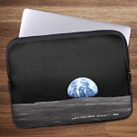 Earth Rising Over Moon, Apollo 11, 1969 Laptop Sleeve<br><div class="desc">Earth is seen rising over the moon's horizon in this iconic July 1969 Apollo 11 image. Edited for optimum print quality by BeautifulSpace. Keep,  edit,  or delete the custom descriptive text.

Makes a great personalized birthday,  Christmas,  or other holiday gift,  especially for a lover of space!

Credit: NASA</div>