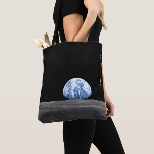 Earth Rising Over Moon Apollo 11 1969 Tote Bag