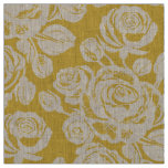 Earth Rose Cinderella Gold Fabric