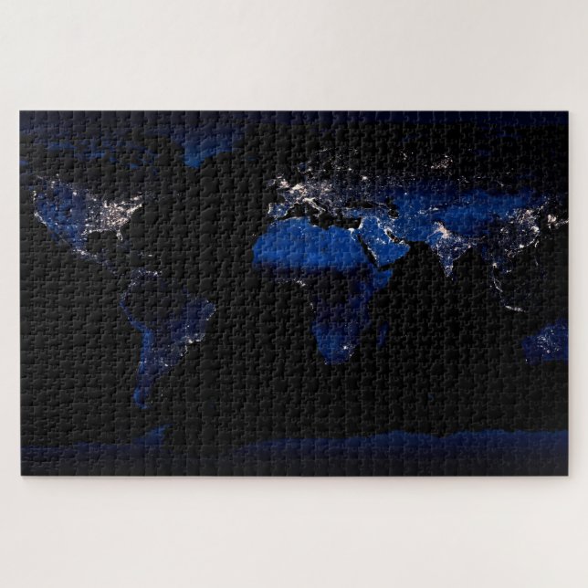 Earth’s land surface and islands from space jigsaw puzzle (Horizontal)