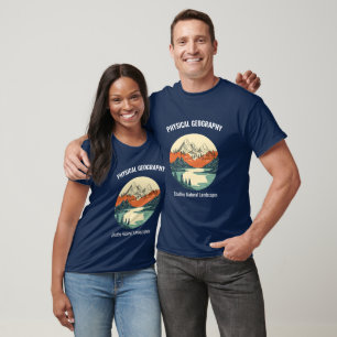 Earth’s Wonders: Physical Geography Navy Blue T-Shirt