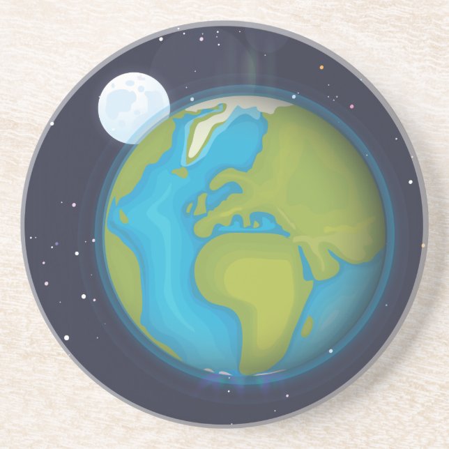 Earth Sandstone Coaster (Front)