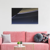 Earth Saturn Poster Canvas Print (Insitu(LivingRoom))