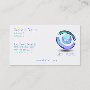 Earth Science Business Card