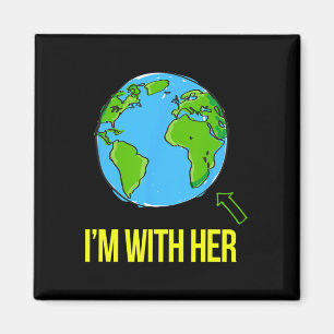 Earth Science Earth Day March I’m With Her Climate Magnet
