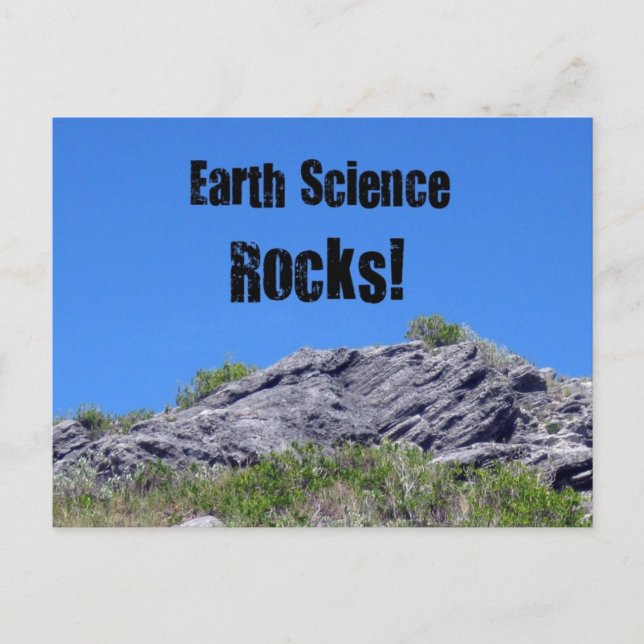Earth Science Rocks! Postcard (Front)