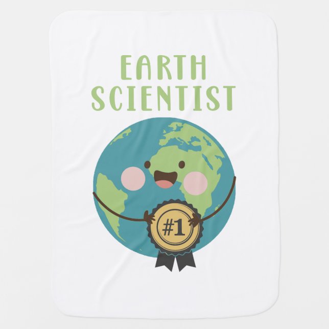 Earth Scientist Baby Blanket (Front)