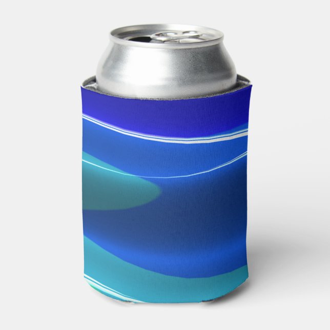 Earth & Sea Brago-Mitchell Fine Fractal Art Can Cooler (Can Front)