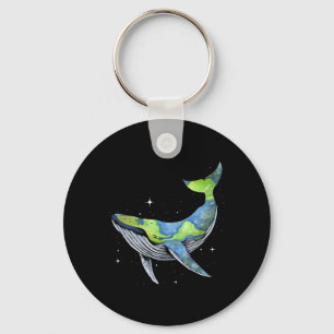 Earth Sea Planet Orcas Whale Save The Planet Earth Keychain