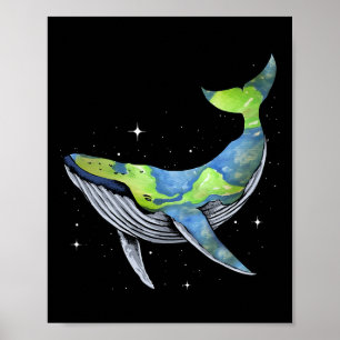 Earth Sea Planet Orcas Whale Save The Planet Earth Poster