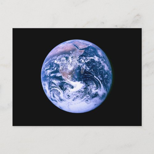 Earth Seen From Space Postcard