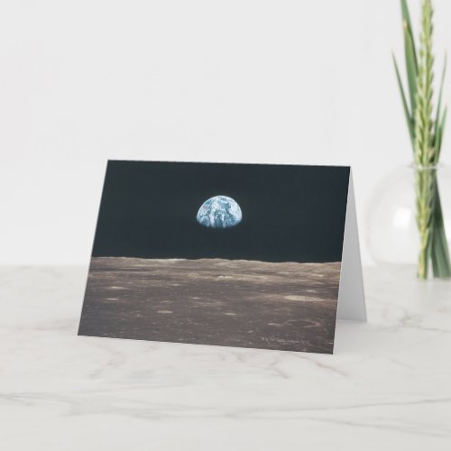 Earth Seen from the Moon Card