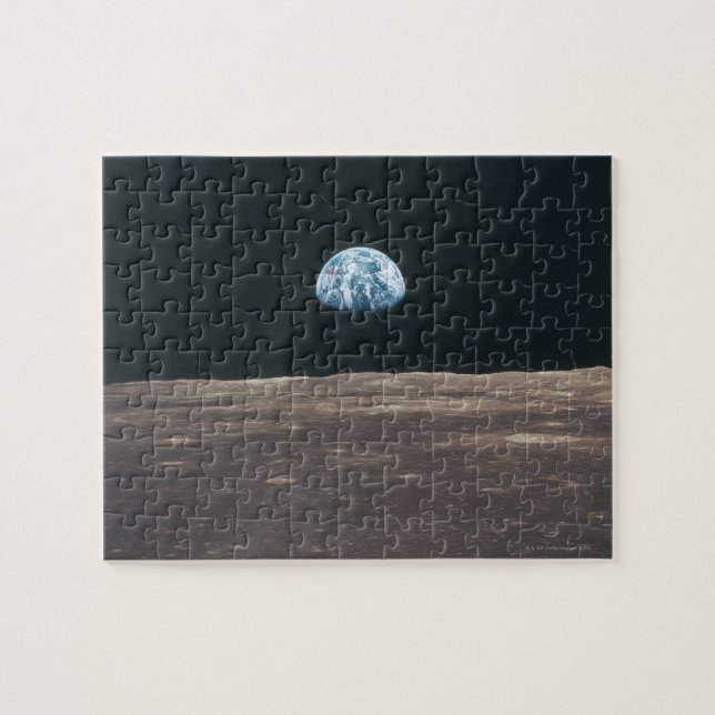 Earth Seen from the Moon Jigsaw Puzzle (Horizontal)