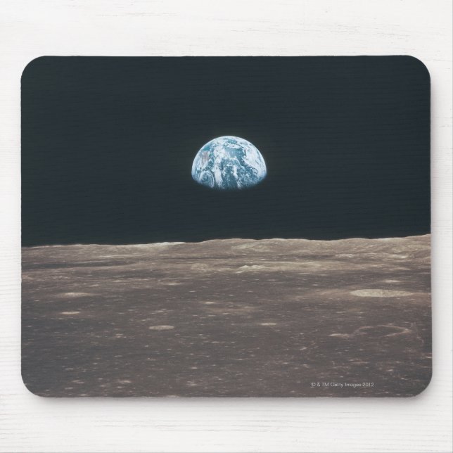 Earth Seen from the Moon Mouse Pad (Front)