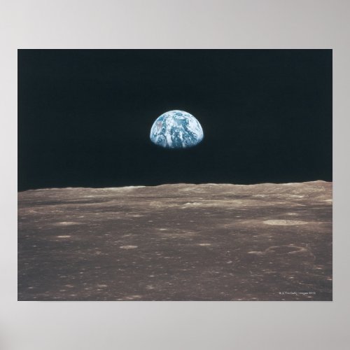 Earth Seen from the Moon Poster