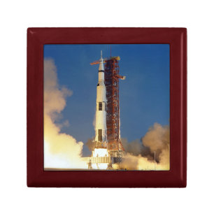 Earth Shakes as Saturn V Blazes Skyward to Moon Gift Box