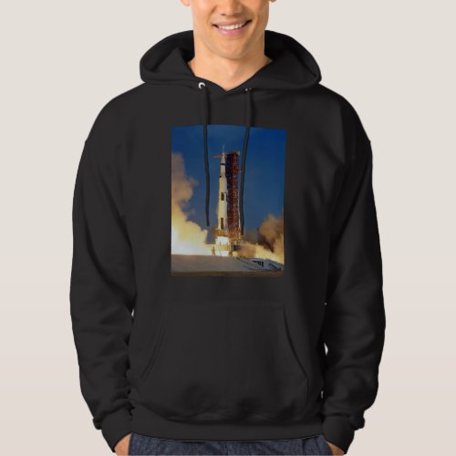 Earth Shakes as Saturn V Blazes Skyward to Moon Hoodie